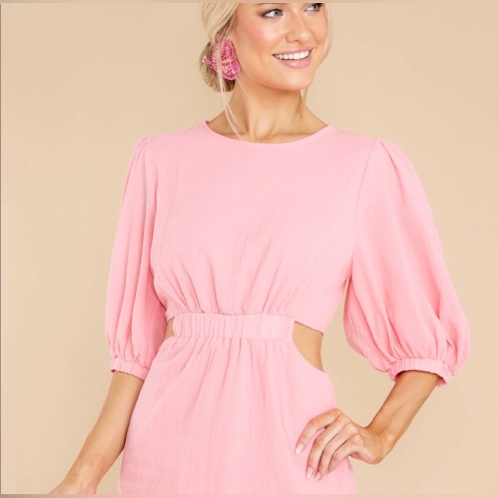 Red Dress Boutique Dress Pink with Cutouts Size L